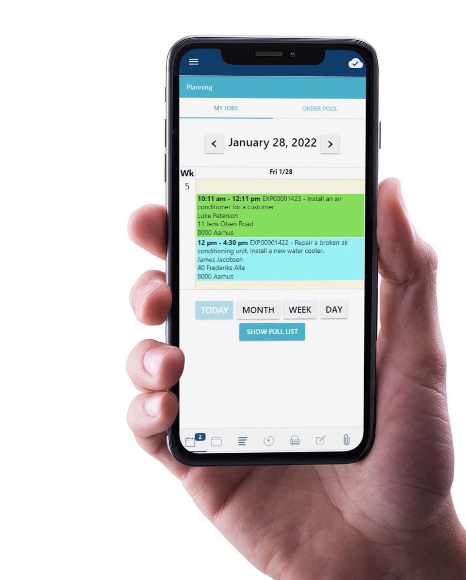 Work status Field service